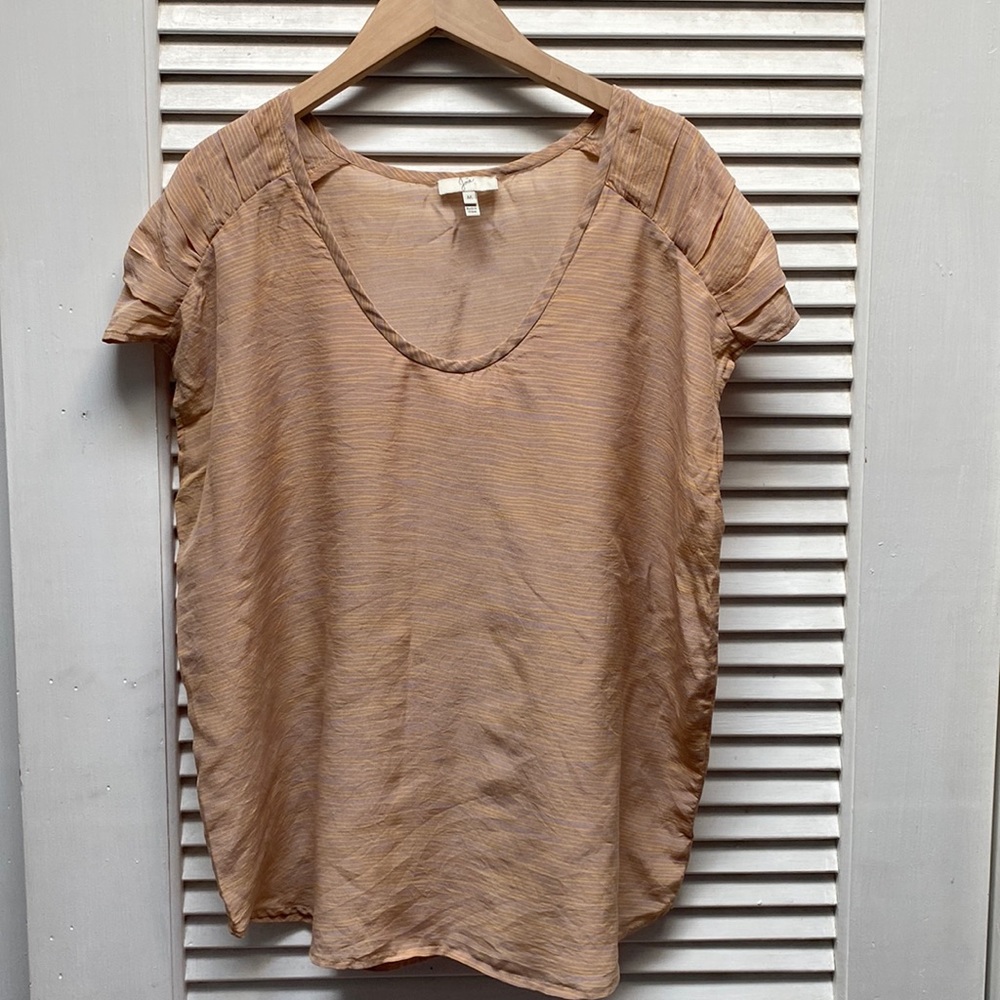 Joie Silk Short Sleeve Blouse
